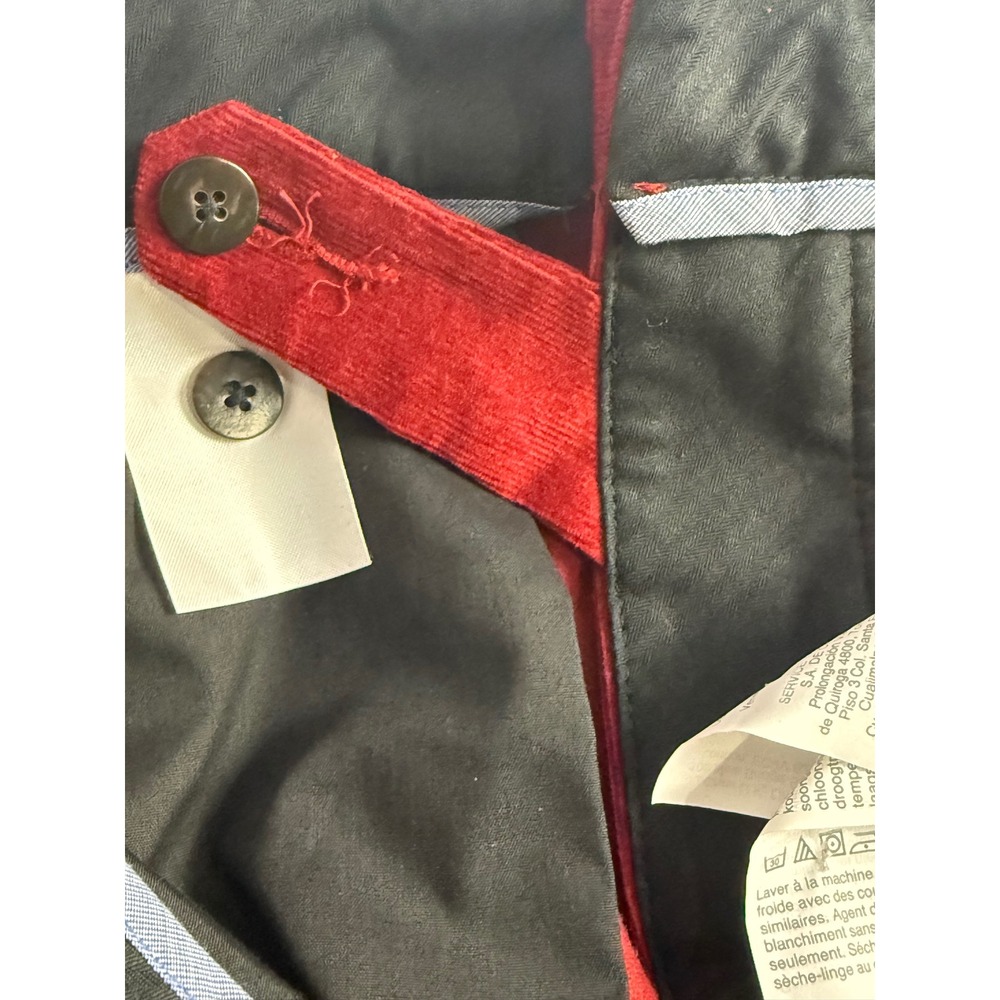 J Crew Ludlow Fine Wale Stretch Corduroy Pants Red Mens W33 L32 Slim Fit Chino - Picture 7 of 9